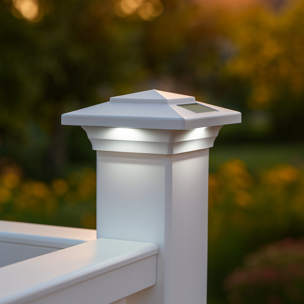 Windsor Solar Post Cap - White