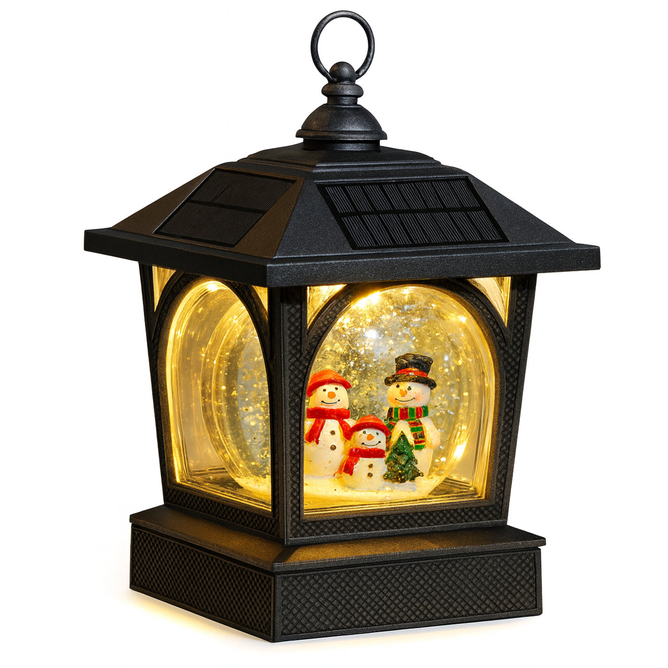 Solar Holiday Table Lantern/Post Cap