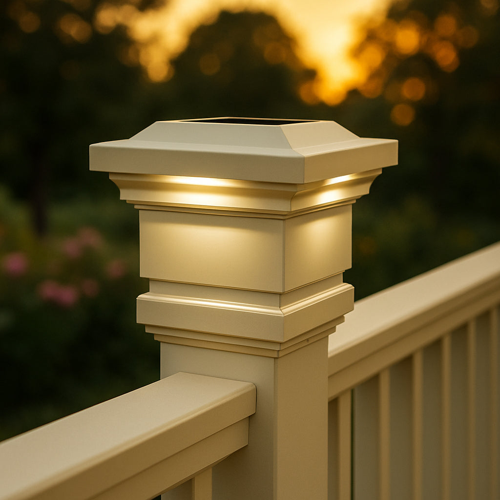 Classy Solar Post Cap - Tan