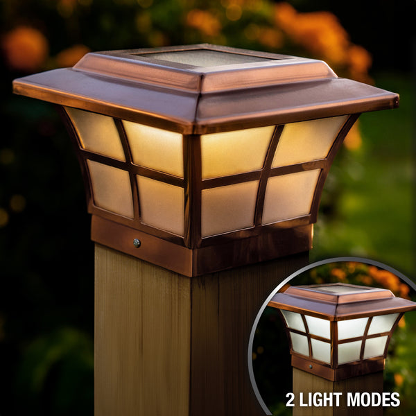 Prestige Solar Post Cap - Copper Electroplated SLO79C