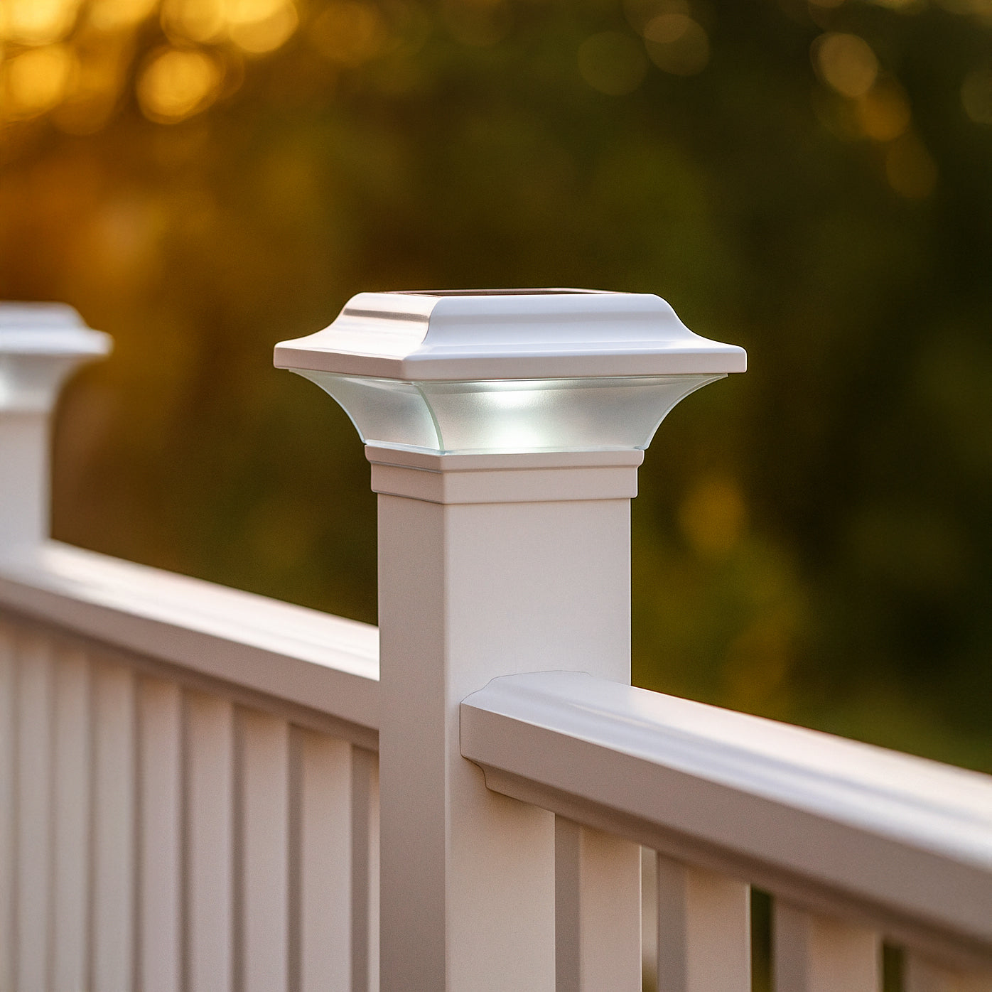 Imperial Solar Post Cap - White SLO82W