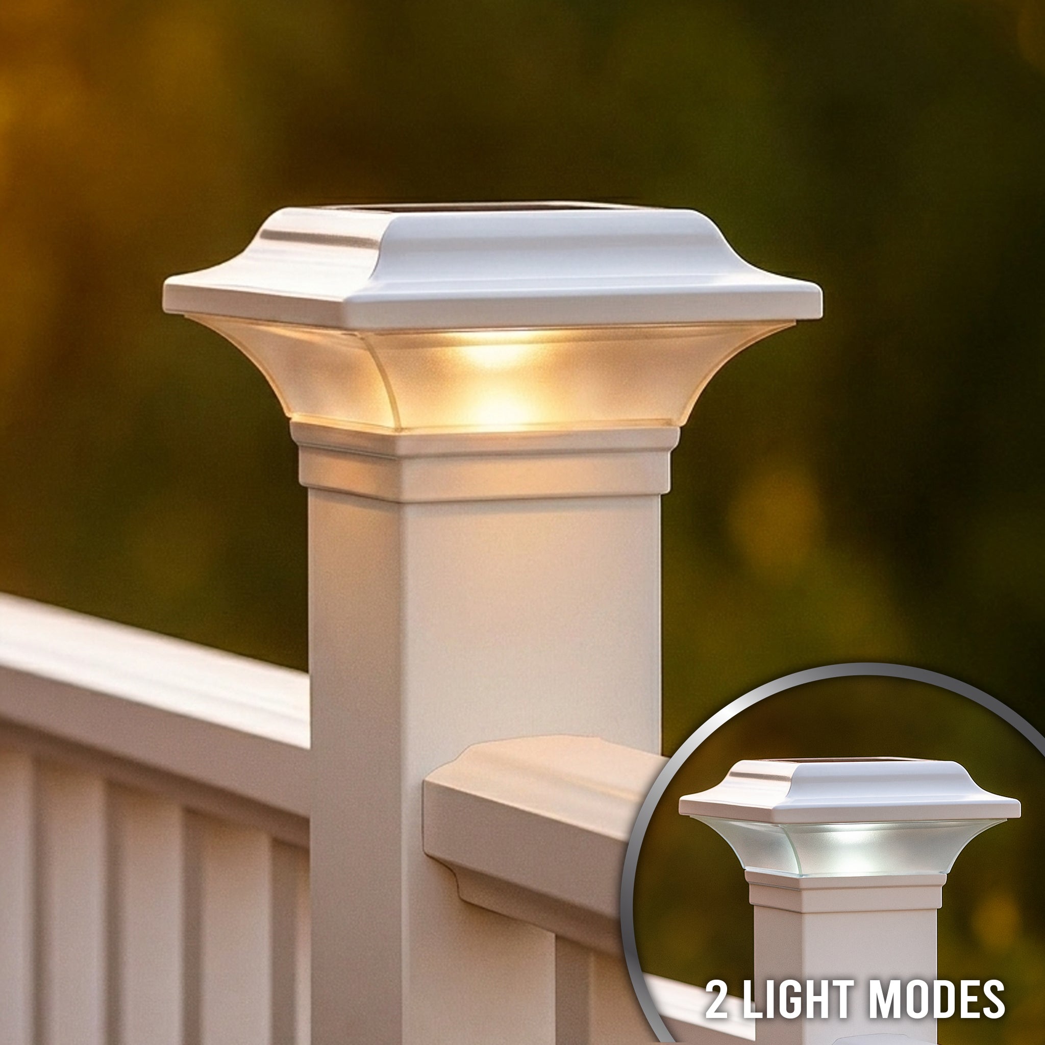 Imperial Solar Post Cap - White SLO82W