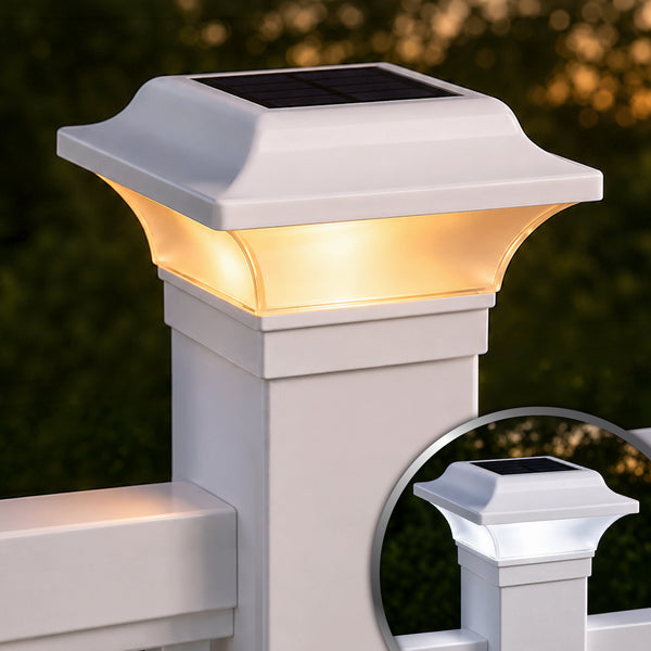 Imperial Solar Post Cap - White SLO82W