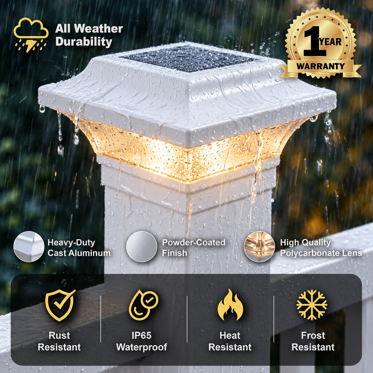 Casquillo para poste solar Imperial - Blanco SLO82W