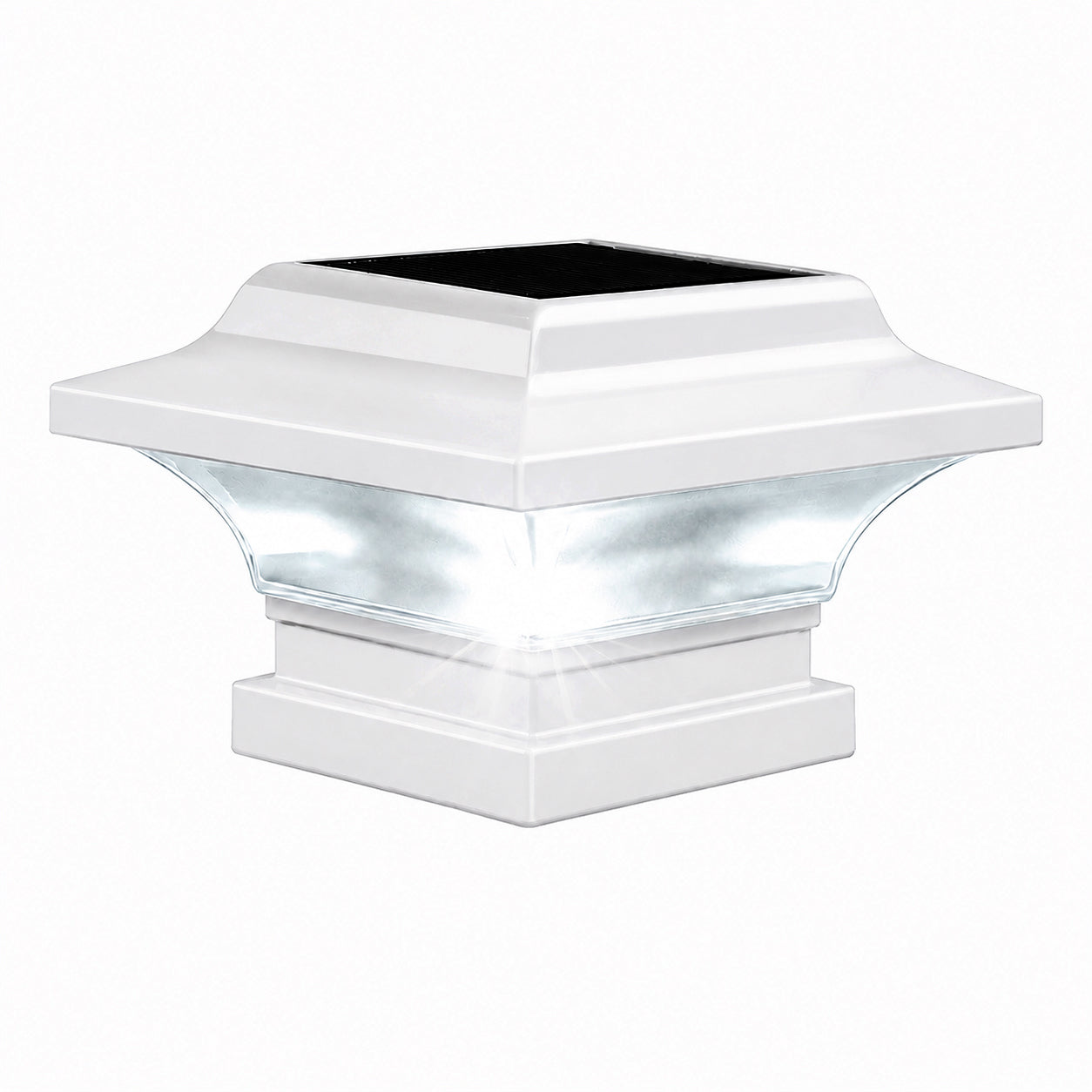 Imperial Solar Post Cap - White With 3"x3" Adaptor