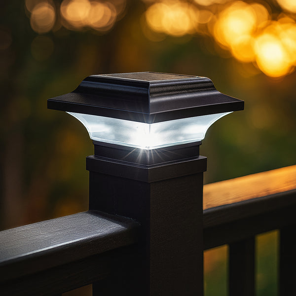 Imperial Solar Post Cap - Black With 3"x3" Adaptor