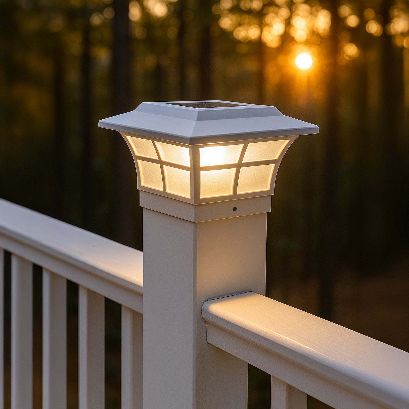 Prestige Solar Post Cap - White SLO85