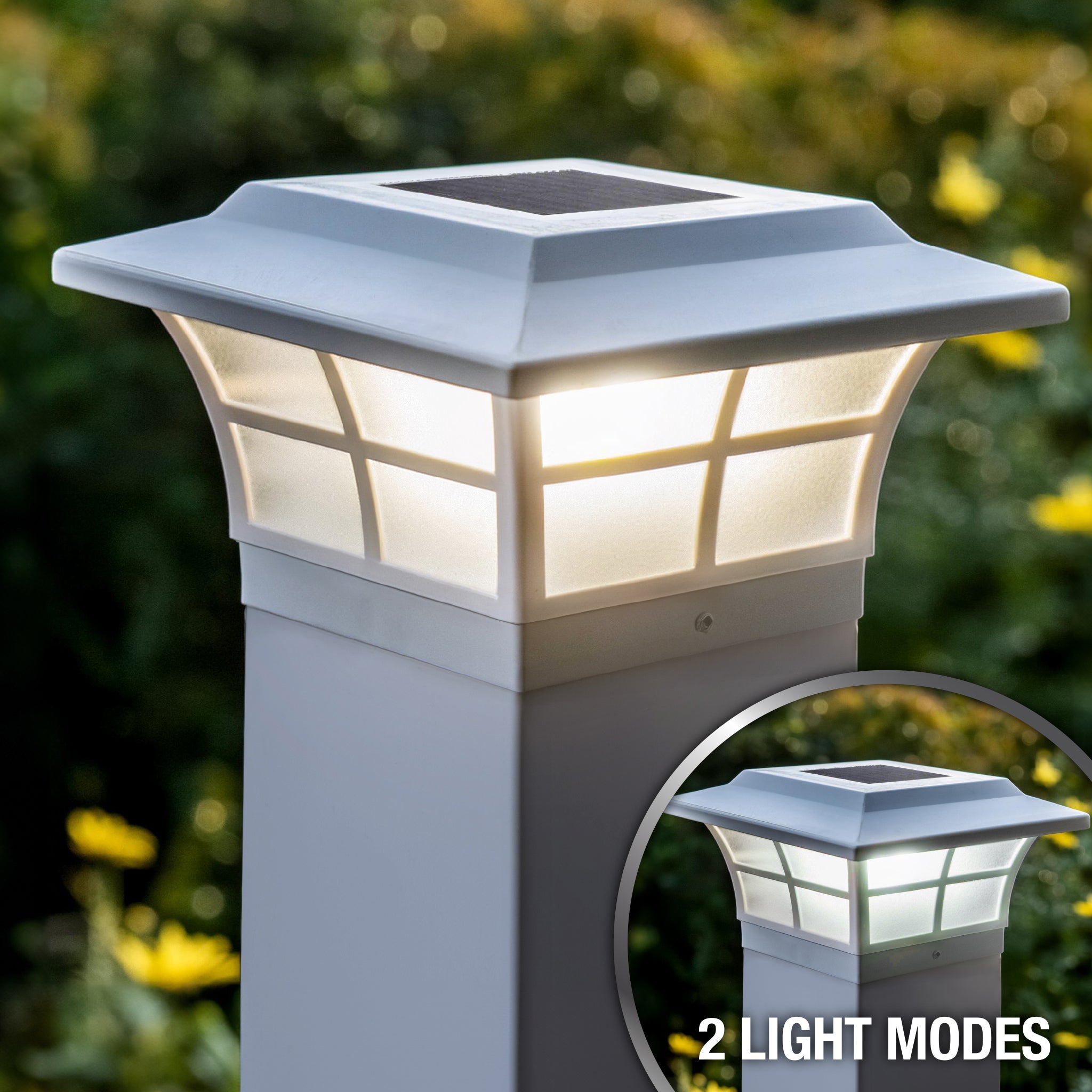 Prestige Solar Post Cap - White SLO85