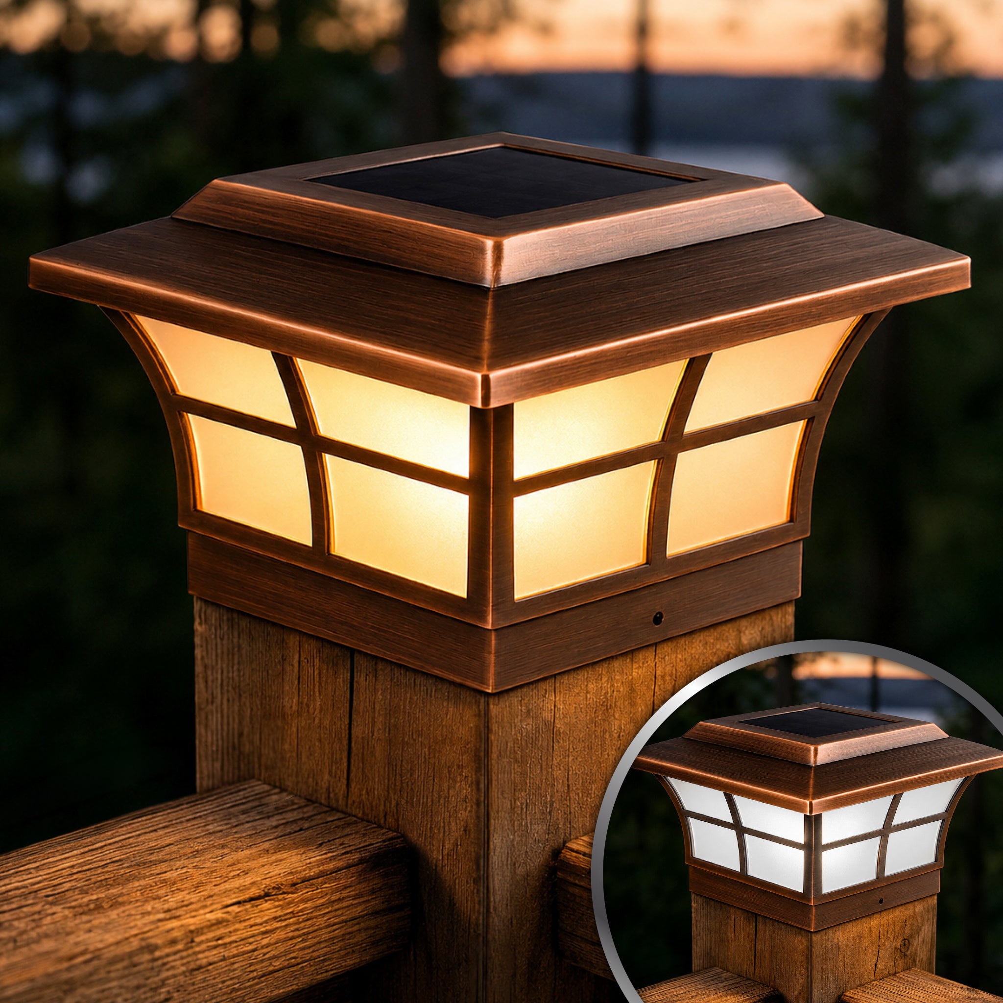 Prestige Solar Post Cap - Copper Electroplated SLO86