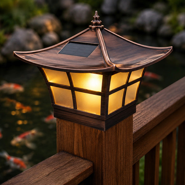 Ambience Solar Post Cap - Copper Electroplated