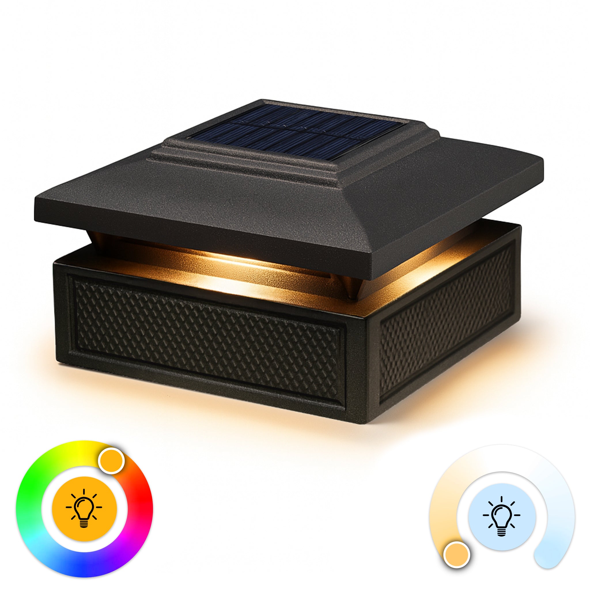 Lumineer Smart Solar Post Cap - Black