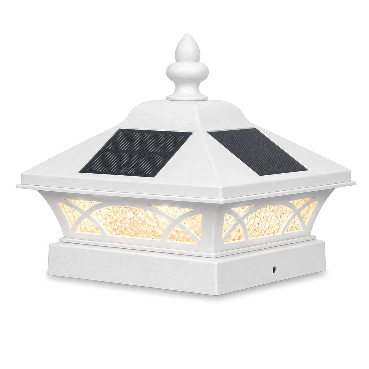 4x4 Coventry Solar Post Cap - White