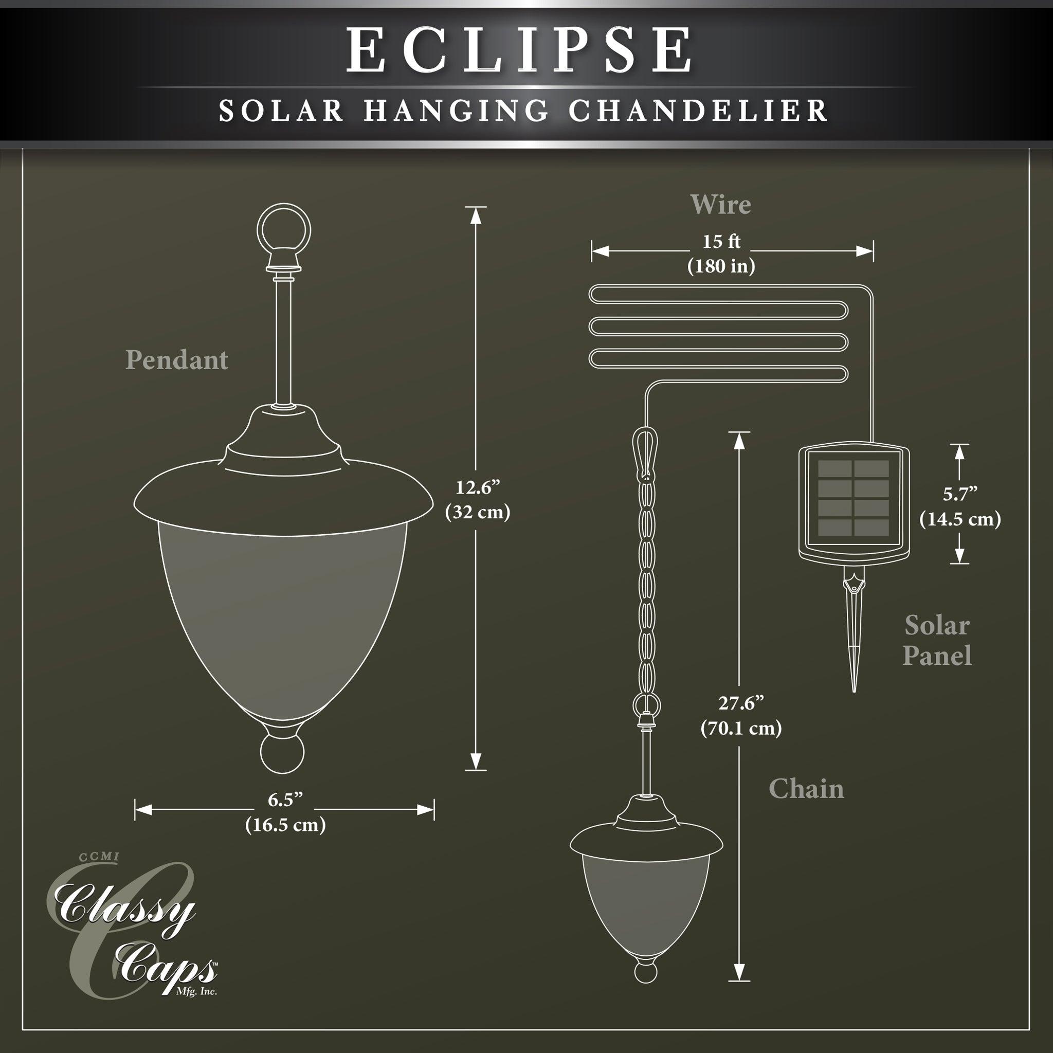Eclipse Solar Hanging Chandelier - Classy Caps Mfg. Inc.