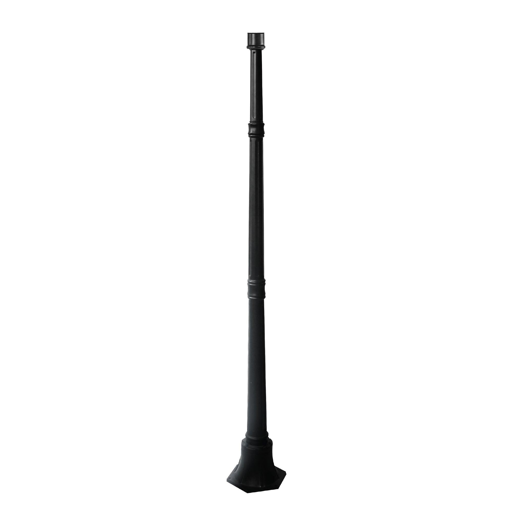 Black Aluminum Lamp Post Base - Classy Caps Mfg. Inc.