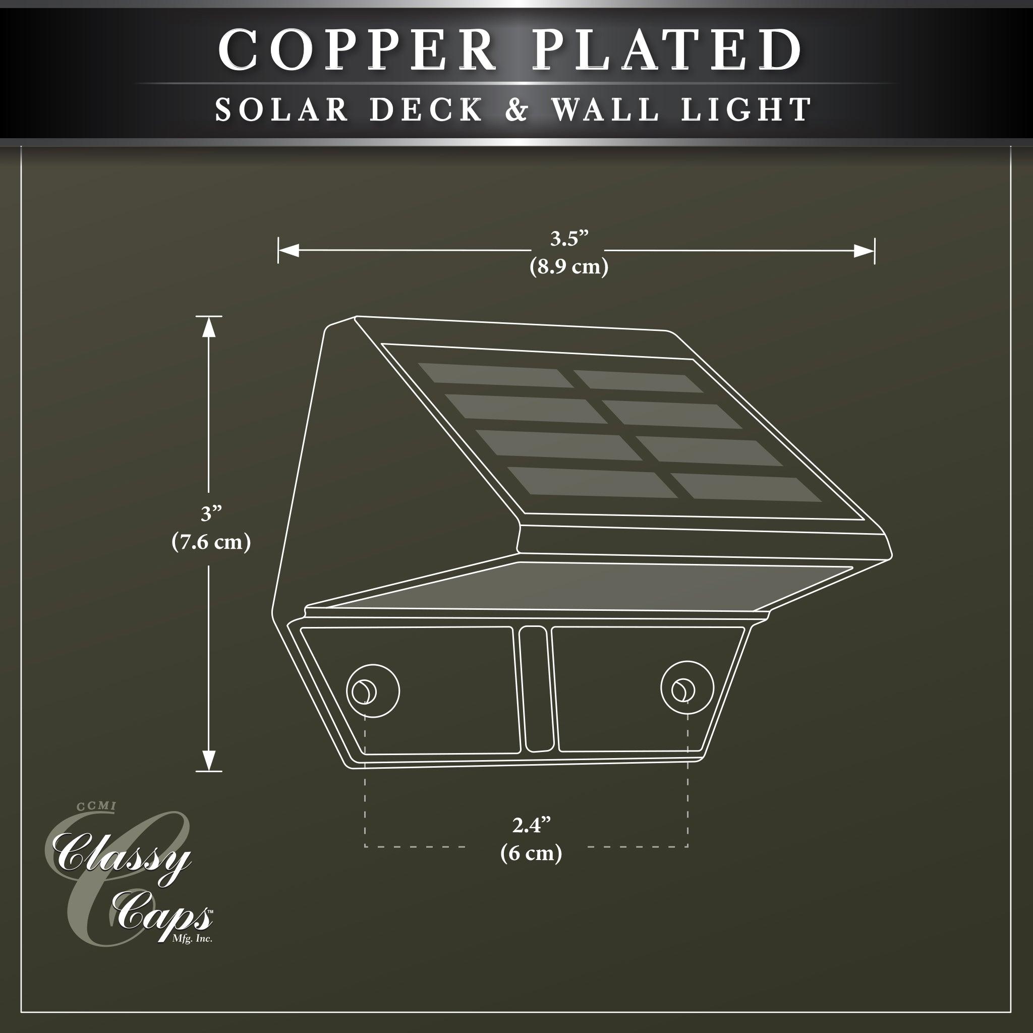 Copper Plated Deck & Wall Light - Classy Caps Mfg. Inc.