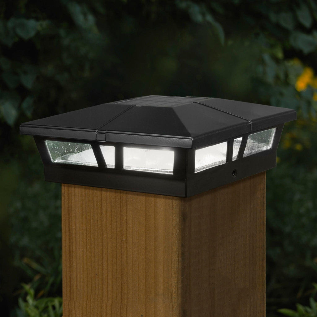 Solar Light Fence Post Caps 6×6 Shelly Lighting