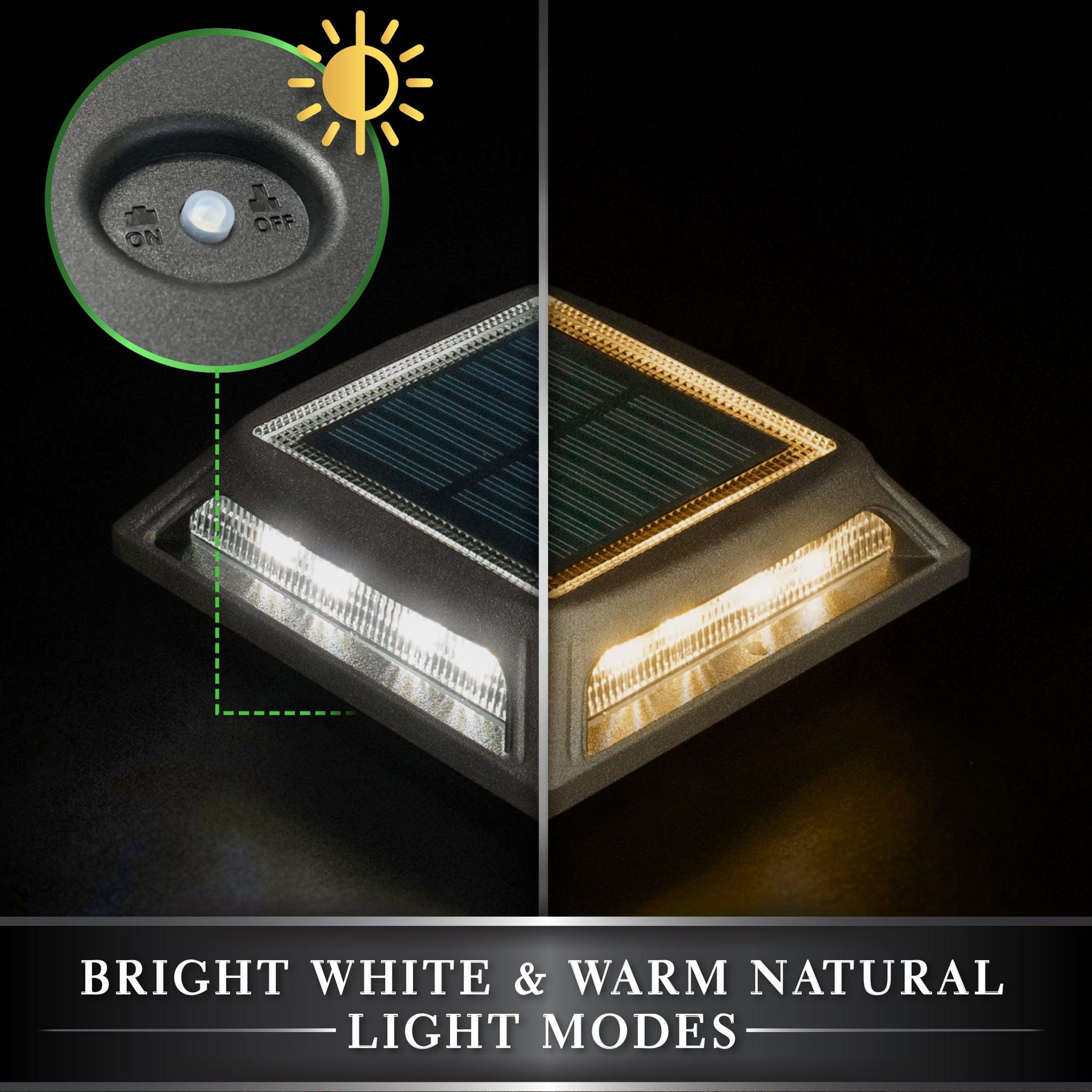 Muskoka Universal Solar Dock/Deck & Post Cap Light - Black - Classy Caps Mfg. Inc.