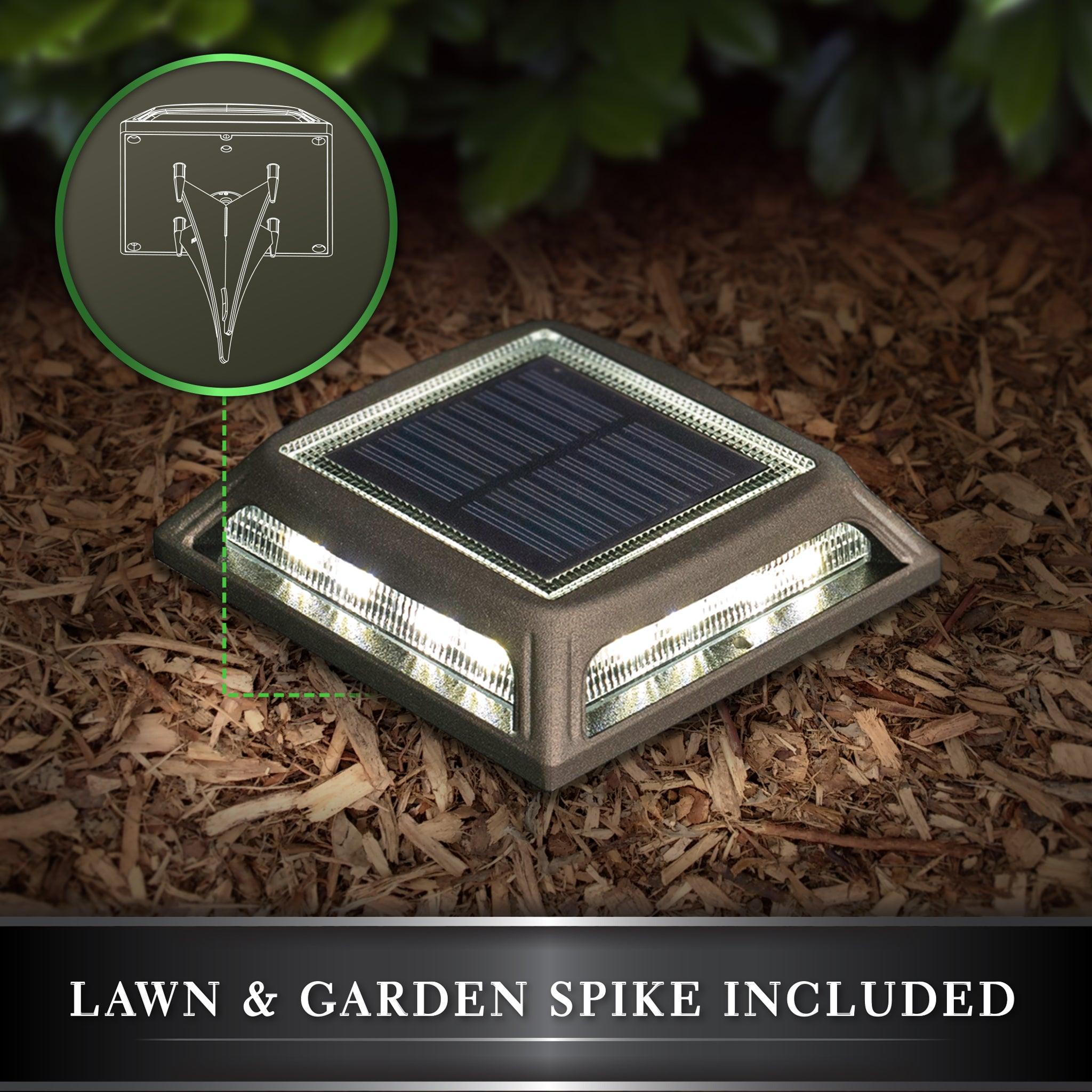 Muskoka Universal Solar Dock/Deck & Post Cap Light - Black - Classy Caps Mfg. Inc.