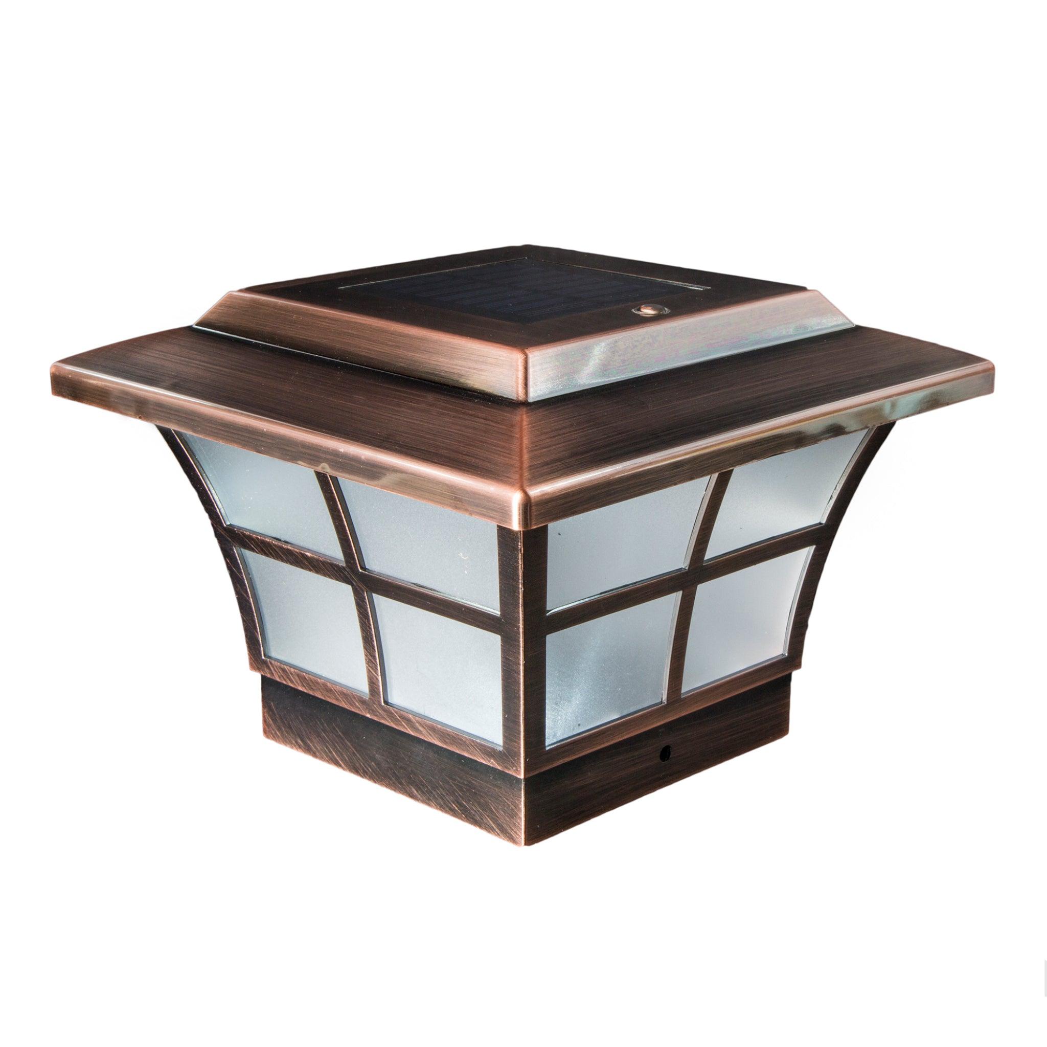 Prestige Solar Post Cap - Copper Electroplated SLO79C - Classy Caps Mfg. Inc.