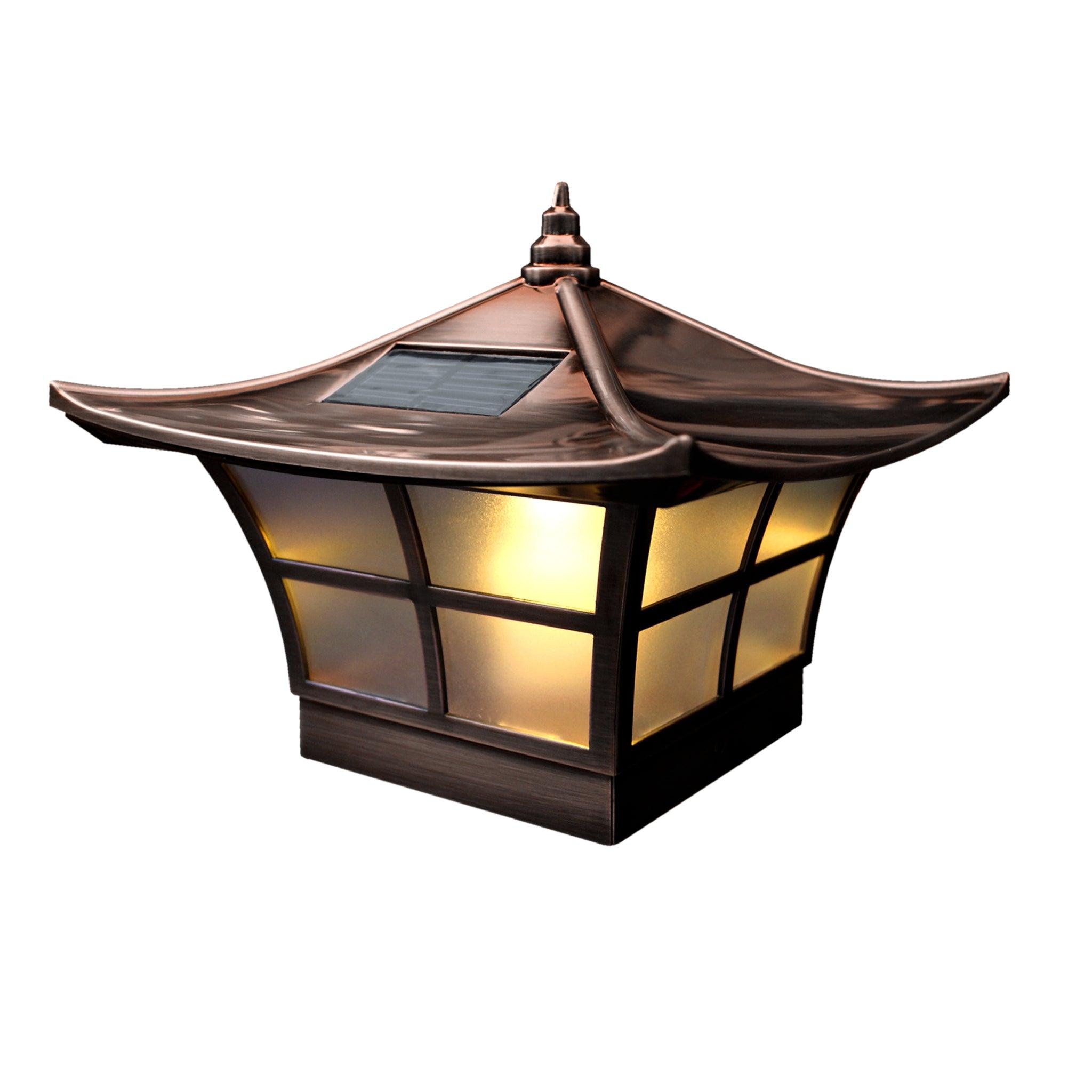 Ambience Solar Post Cap - Copper Electroplated